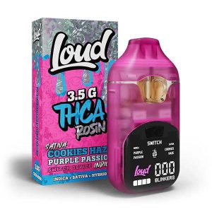 Loud 3.5G THCA Rosin - Cookies Haze x Purple Passion - Switched Device