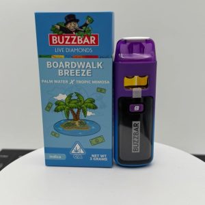 Buzz Bar Live Diamonds Boardwalk Breeze Indica 3g Disposable