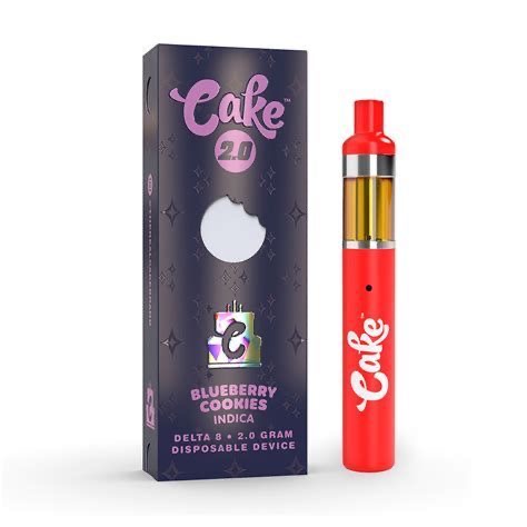 Cake 2.0 Delta 8 Blueberry Cookies Indica 2g Disposable Device