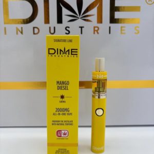 Dime Industries Mango Diesel Sativa 1000mg All-In-One Vape