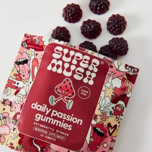 Supermush Daily Passion Gummies Strawberry Breeze (28 Pack)